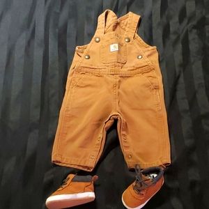 Carhartt Overalls w/ Bonus boots
